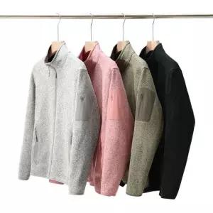 토르 여자 캐주얼 봄 아웃사이즈어 스포츠 커플 하이넥 집업 커버 기모 새집비금류 가디건 OPH1