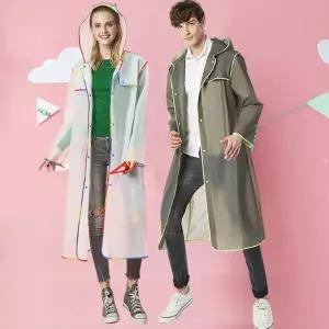 판초우의 우비 남여공용 비옷 아웃도어 EVA 레인코트