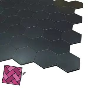 붙이는타일 접착식 주방 벽타일 두께4T 육각형 WJ139 벽체 스티커 DIY벌집 데코 바닥 붙이는