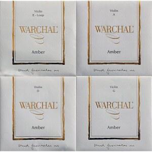[미국배송] E 루프 끝이 있는 WARCHAL AMBER 바이올린 현악기 세트