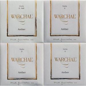 [미국배송] E 볼 엔드가 있는 WARCHAL AMBER 바이올린 현악기 세트
