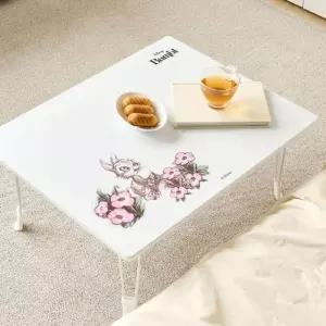 다용도상 테이블 침대용 책상 미니밥상 덤퍼와 꽃테이블 접이식 좌식 어린이 공부상 좌탁 캐릭터탁