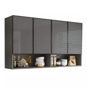 수건장 욕실 거울형 타월 상부장 모던 도어형 벽걸이 정리함 디자인 수납 수납장 인테리어