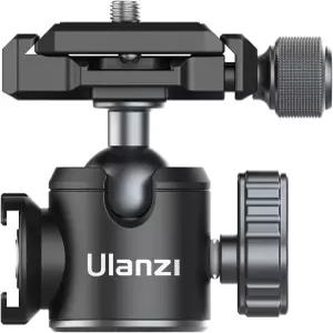 ULANZI U-80L 메탈 볼 헤드 카메라 마운트 아르카 스위스 360 퀵 릴리스 플레이트 및 콜드 슈