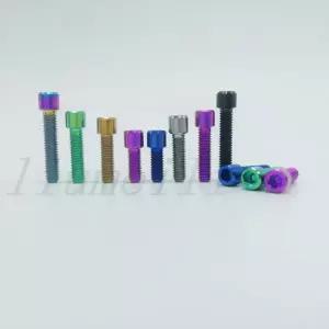 Liumeili 티타늄 Ti M4x10 13.5 15 20mm 알렌 키 자전거 엄지 시프터 용 소형 헤드 볼트 나사