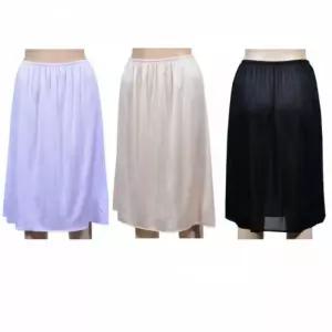 인견 긴 롱속치마 블랙 스킨 화이트