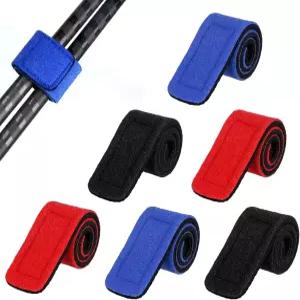 낚싯대 스트랩 6팩 캐스팅 로드 회전 및 플라이 위한 후크 루프 타이가 포함된 프리미엄 탄성 폴 랩