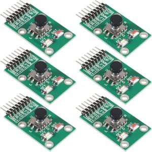 ACEIRMC 6pcs 5채널 5방향 내비게이션 버튼 모듈 5D 로커 조이스틱 독립 키보드 아두이노 MCU용