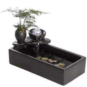 미니분수 사무실 인테리어 물소리 달항아리 흐르는 개업 폭포 책상 안개형 탁상 가정용 거실