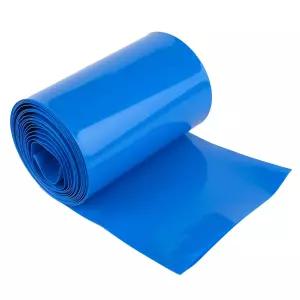 PVC 열수축 랩 튜브 배터리 18650 21700 26650 리튬 DIY 팩 평폭 3.9인치 100mm 길이 9.9피트 3m 파란색