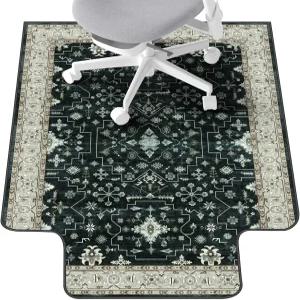 하드우드 바닥 및 타일 사무용 의자 매트 36인치 X 48인치 헤비 듀티 책상 컴퓨터 러그 아래 미끄럼 방지