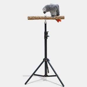 앵무새횟대 삼각대 나무 스탠드형 모란 스탠드 훈련 새집 케이지 놀이터 애완조 조류