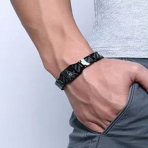 티타늄 탄소 섬유 정전기방지팔찌 네오디뮴팔찌 트렌디