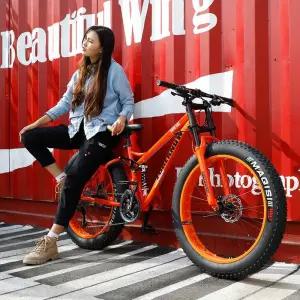 광폭 팻바이크 타이어 입문용 광폭자전거 성인용 자전거 산악 바퀴두꺼운