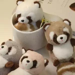 너구리 가방고리 너굴 인형 미니 라쿤 4Colors