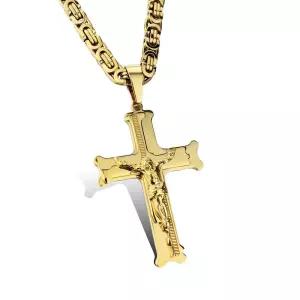 기독교 십자가 골드 목걸이 종교 카톨릭선물 성당용품 펜던트 예수님 교회