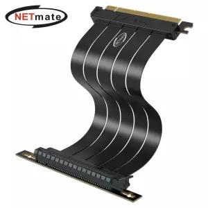 (Netmate) PCIe 4.0 GPU 90도 꺾임 라이저 케이블(블랙) 20cm 수직 그래픽카드 PC부품 꺽임
