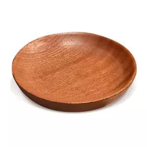 BUCK703 감성캠핑 통원목 우드접시 15cm 1p 캠핑우드접시 나무접시 나무그릇 우드볼 우