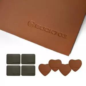 [하프클럽/벅703]창고대방출 가죽 식탁 테이블 식기받침대 소형 사각 하트 4P