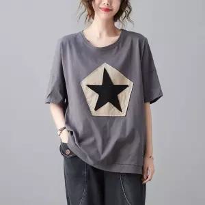 스파이더맨 여성용 여름 캐주얼 라운드 상의 프린트 티 반팔 OPH1