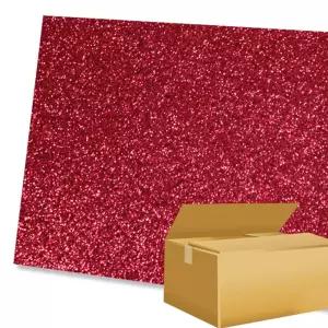 Box_대원 글리터펠트-03(레드) 230X310mm (50장 1box)미술용지 펠트지 데코 학습 교육용 만들기소품 만들기