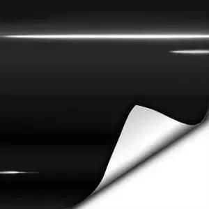 VViViD 글로스 블랙 비닐 랩 접착 필름 에어 릴리스 시트(2피트 x 5피트)