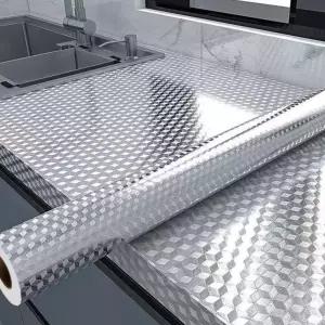 알루미늄 시트지 주방 오염방지 필름지 가스레인지 벽 스티커 싱크대