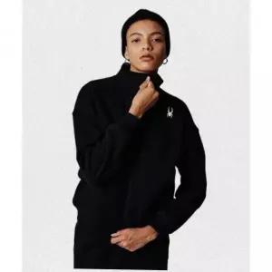 매장정품 스파이더 SPYDER 우먼스 기모 루즈핏 셋업 스탠드넥 집업 SPIWCNFT351WBLK SYAP 1480021