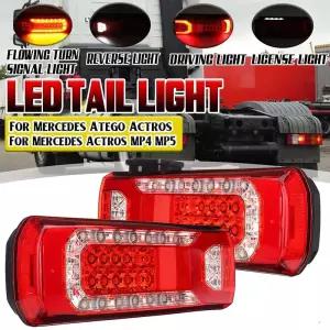 메르세데스벤츠 트럭 악트로스 MP5 LED 후미등 24V 트레일러 로리 테일램프 범퍼 브레이크 정지 후진