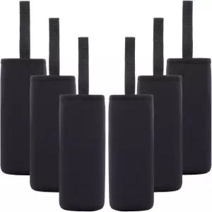 스타베스트 12-19.4온스 병 또는 캔용 네오프렌 물병 슬리브 단열재 쿨러 접이식 나일론 캐리어 홀더 6팩