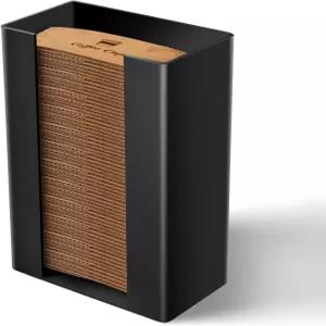 AFOROEOA 커피 컵 슬리브 홀더 블랙 아크릴 정리함 디스펜서 카운터탑 또는 커피숍 홈 레스토랑 주방용 월