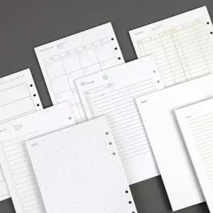 A5 6공 리필속지 40매 3P 다이어리 리필지 용지 노트