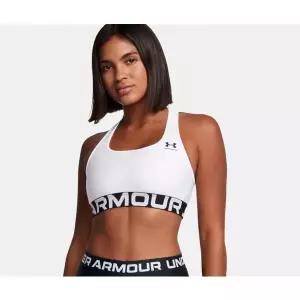 매장정품 UNDERARMOUR 언더아머 1383544 100 화이트 HeatGear 아머 미드 브랜디드 여성 운동용 트레이닝