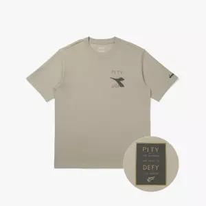 DIADORA 아카이브 라운드 반팔 티셔츠 BEIGE 314521