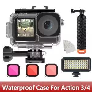 [호환] OSMO Action 5 PRO Waterproof Case 40M Deep Diving Underwater Housing Shell for  Osmo 4 3 Came