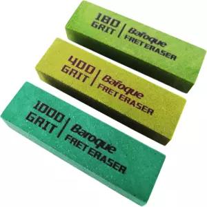 바로크 프렛 지우개 180 및 400 1000 그릿 기타 연마 고무 블록 3 세트