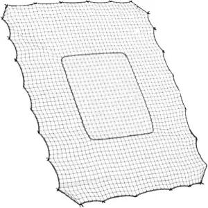 야구 리바운더 네트 4x4.5FT 멀티 스포츠 피치 백 스틸 프레임 4개의 조절 가능한 각도 40pcs 번지 축구