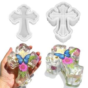 레진월드 팬시 몰드 몰드 뚜껑이 보관 크로스 실리콘 박스 작은 있는