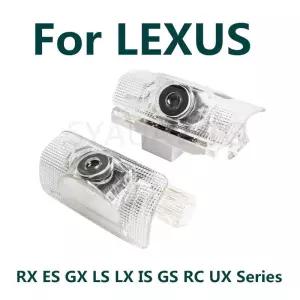LED 자동차 도어 로고 프로젝터 LEXUS RX ES GX LS LX IS GS RC UX 시리즈 용 유령 그림자 조명 액세서리