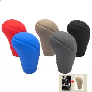 미끄럼 방지 실리콘 AT 기어 시프트 노브 커버 범용 자동차 수동 보호 슬리브 액세서리 인테리어