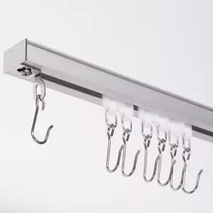 커튼용 메르줄란 알루미늄 합금 천장 트랙 룸 디바이더 로드 엔드 훅이 있는 다양한 간편한 설치 공간용