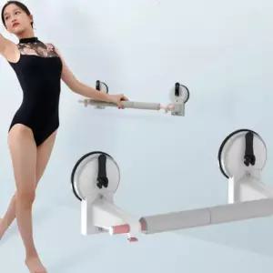 연습용 발레바 1인용 벽부착 부착형 벽걸이형 거치대 회전 파이프 커버 무용 흡입 1PC Black
