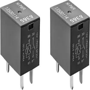 MTRPS 2 PCS 자동차 에어컨 릴레이 13500114/8385 12VDC 40A 4핀 퓨즈 박스 전기 냉각 팬 모터 스타터