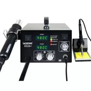 산업용 PCB 열풍기 온도조절 납땜 인두 히팅건 852D 2in1