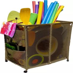 모던 블루 풀 보관함 - 초대형 고글 비치볼 플로트 수영 장난감 및 액세서리를 위한 완벽한 현대 나일론