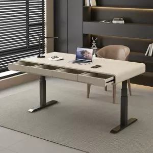 수동 모션데스크 높이조절 책상 서서 서랍 스탠딩