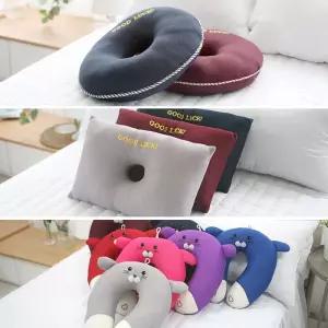 도넛베개 굿럭 수달 C형 방석 국산 도넛 베개