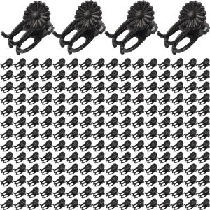 GXXMEI 400PCS 식물 클립 오키드 지지 꽃 및 덩굴 지원 줄기 직립 암갈색으로 자랍니다