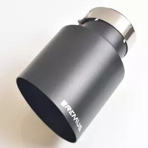 유니버셜 자동차 액세서리 스테인레스 스틸 머플러 매트 블랙 팁 슬래시 컷 엔드 파이프 (VREMUS )