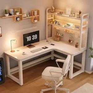 코너형 책상 기역자 테이블 코너 1400 책장 사무실